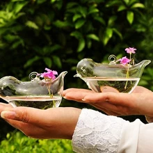 1 шт. прозрачная стеклянная ваза для птиц, бутылка, гидропонный контейнер для растений, свадебное украшение сада, бытовая Наклейка на стену, стекло