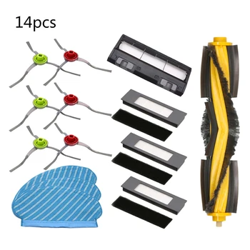 

14pcs Cover Plate Main Side Brush Rag Cloth Kit For Ecovacs Deebot OZMO 950 920 Robot Vacuum Cleaner Accessories