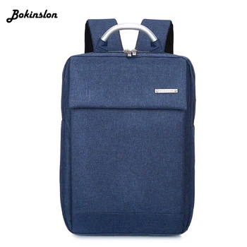 

Bokinslon Casual Student Backpack Male Drawstring Oil Wax Canvas Bag Diagonal Man Travel Backpack