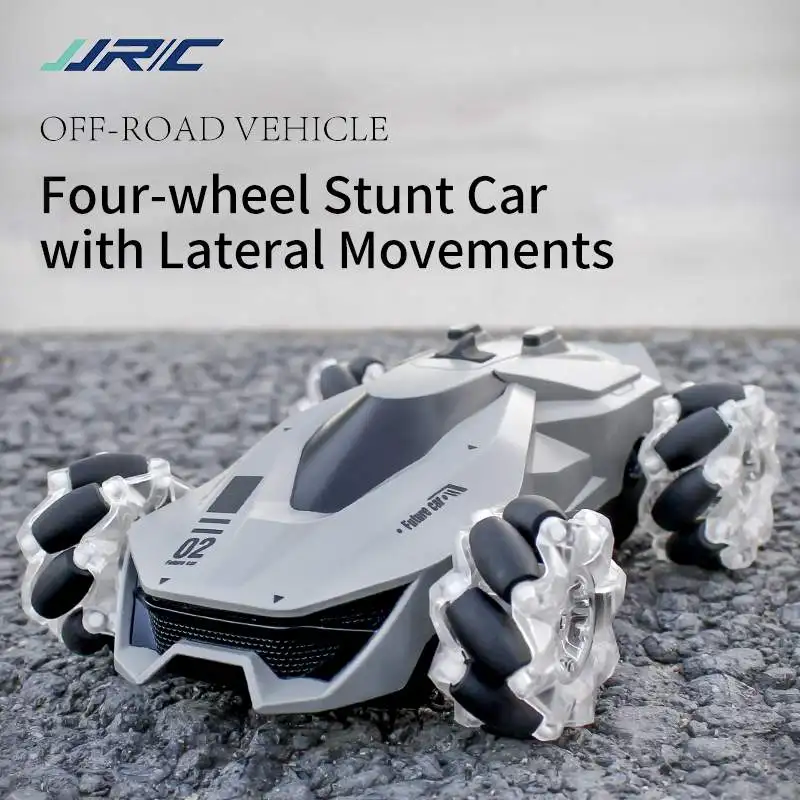 JJRC Q92 1:24 2.4G 4WD 360 Degree Flip Simulation Spray Night Glare Effect Tire Dynamic Sound Effect RC Stunt Car Models Toys