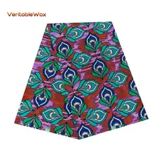 Африка Анкара полиэстер воск принты ткань бинта реальные воск высокое качество 6 ярдов африканская кружевная ткань для вечерние платье FP6251