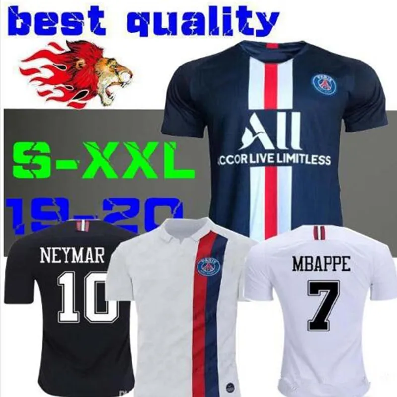 2019 PSG third maillot MBAPPE Футбольная Футболка Кавани ВЕРРАТТИ Таиланд 19 20 Paried футбольная