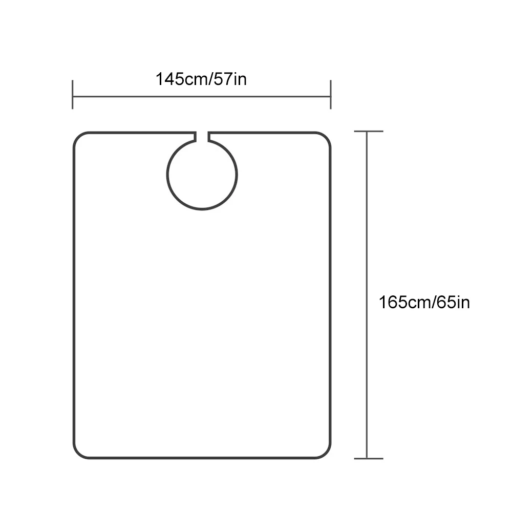 Размеры накидки для стрижки волос
