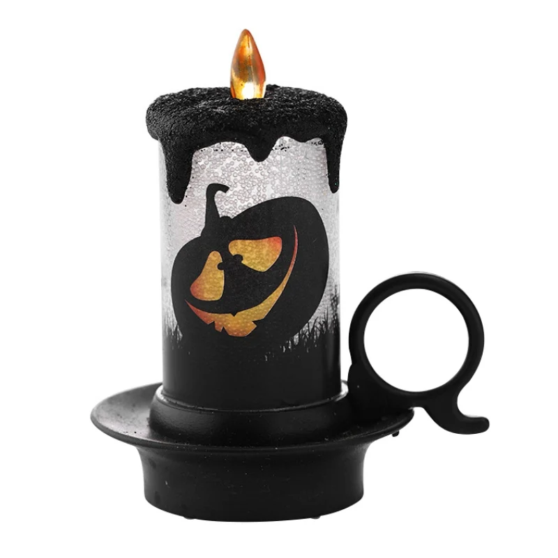 Светодиодный светильник на Хэллоуин, огни в форме свечи, огненный камин, украшение стола, Тыквенные огни, яркий мини-светильник в виде призрака HH - Цвет: A5