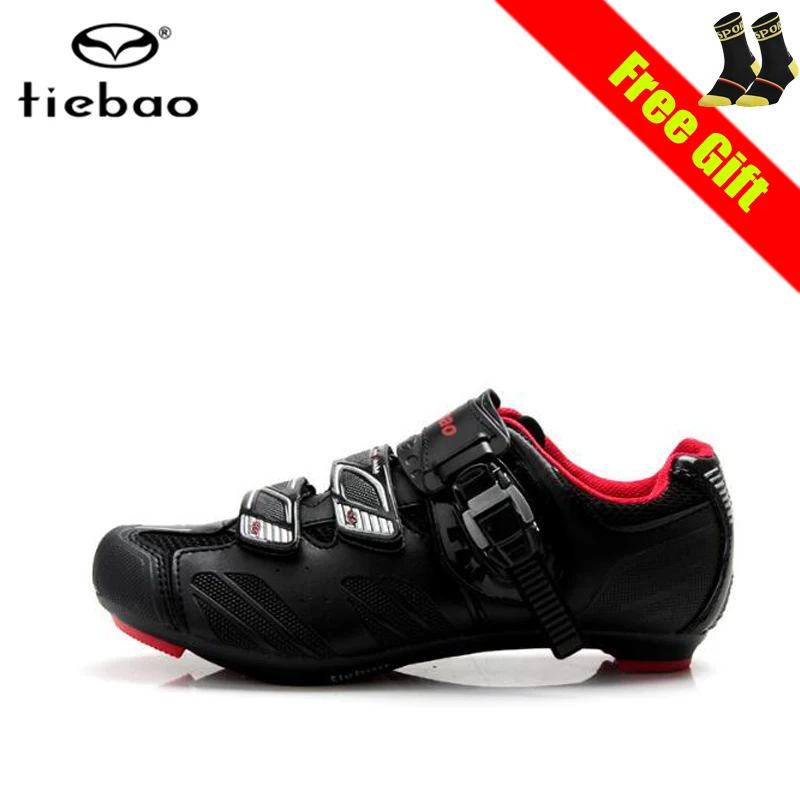 

Tiebao Professional Cycling Shoes Sapatilha Ciclismo Road Bike Sneakers Socks Men Women Self-Locking Breathable Riding Shoes