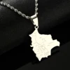Bolivia Map Country Cities Name Pendant Necklaces for Women Bolivians Jewelry 4