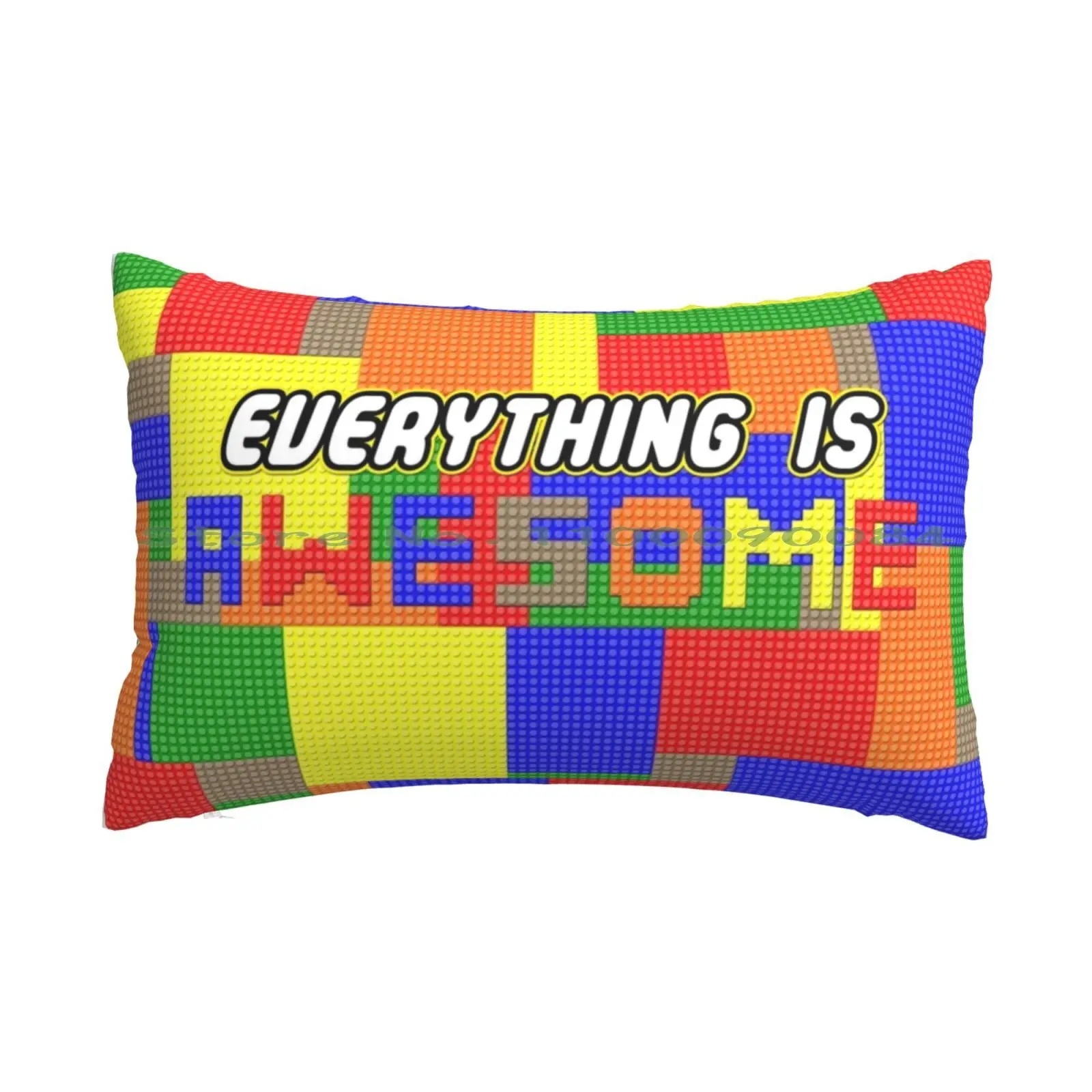

Blocks Are Awesome Pillow Case 20x30 50*75 Sofa Bedroom Movie Emmet Fun Everything Is Awesome Long Rectangle Pillowcover Home