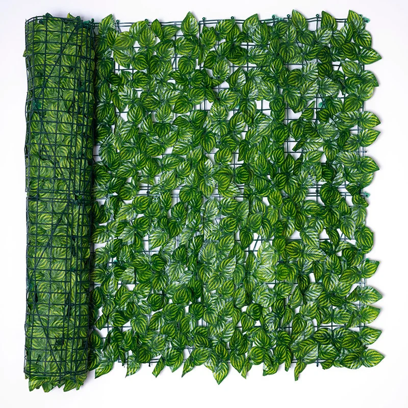0.5*3M Artificial Leaf Privacy Fence Grass Roll Wall Balcony Landscaping Fence Plants Screen Panel Boxwood Hedge Backyard Decor artificial plants,artificial fence panels