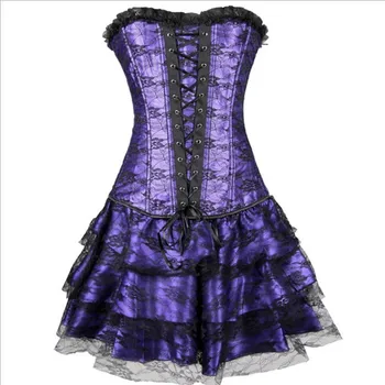 

3 Piece Set Sexy Corset Women Black Red Green Lingerie Bodysuit Jumpsuit Teddy Underwear Buckle Corsets For Women Plus Size 2XL