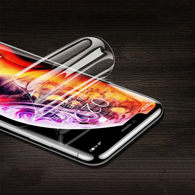 3 шт. мягкая Гидрогелевая пленка для iphone 7 8 Plus X 10 Защитная пленка для экрана для iphone XS MAX XR 11 pro max 6 6S пленка для полного покрытия не стекло