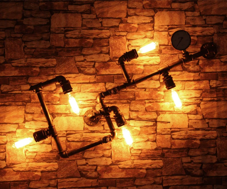Винтажная промышленная ветровая лампа в стиле стимпанк чердак ресторанная настенная лампа бар клуб крыльцо коридор Кафе лампа настенная лампа