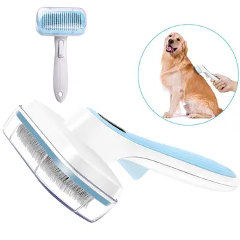 

Pet Shedding Hair Removal Brush Handle Pet Comb for Cats Grooming Tool Automatic Hair Finishing Cleaner for Dogs Pet Supplies