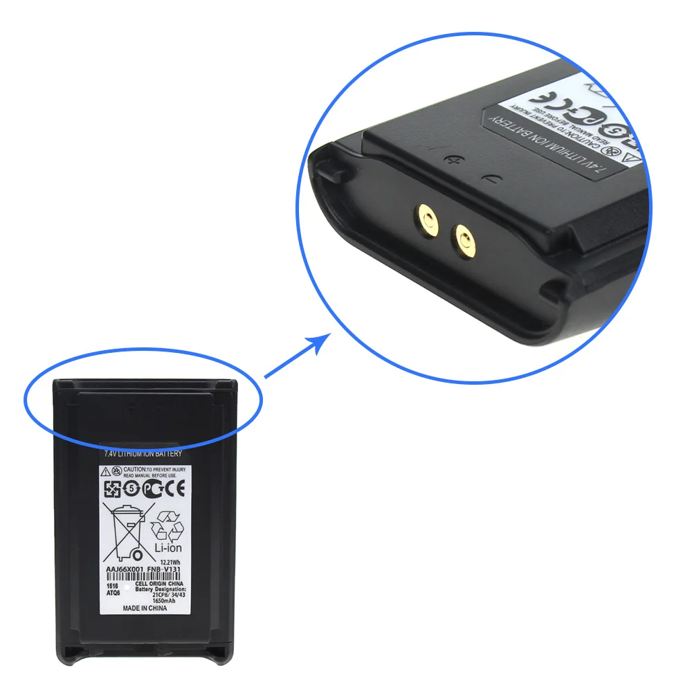 2X Замена Батарея для Vertex VX230 VX231 VX234 VX228 FNB-V103LIA 1650 мА-ч