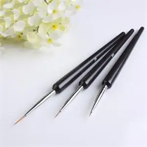 3Pcs/Set UV Gel Drawing Painting Nail Liner Brush Acrylic Nail Pen French Nail Art DIY Tools