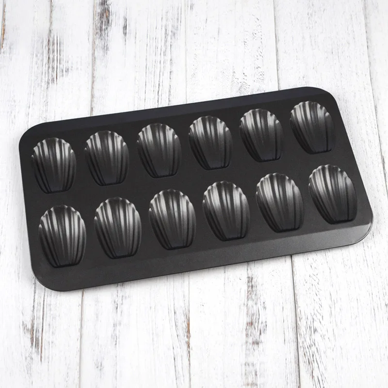 12 Cup Madeleine Pans, Nonstick Small Muffin Cupcake Madeleine Cookie Tin  Tray Mold，Square Muffin Cupcake Madeleine Mold - AliExpress