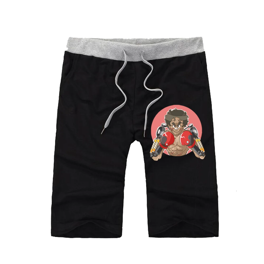 Аниме MEGALOBOX шорты пляжные дышащие хлопковые шорты с принтом повседневные уличные мужские шорты подростковые короткие спортивные штаны