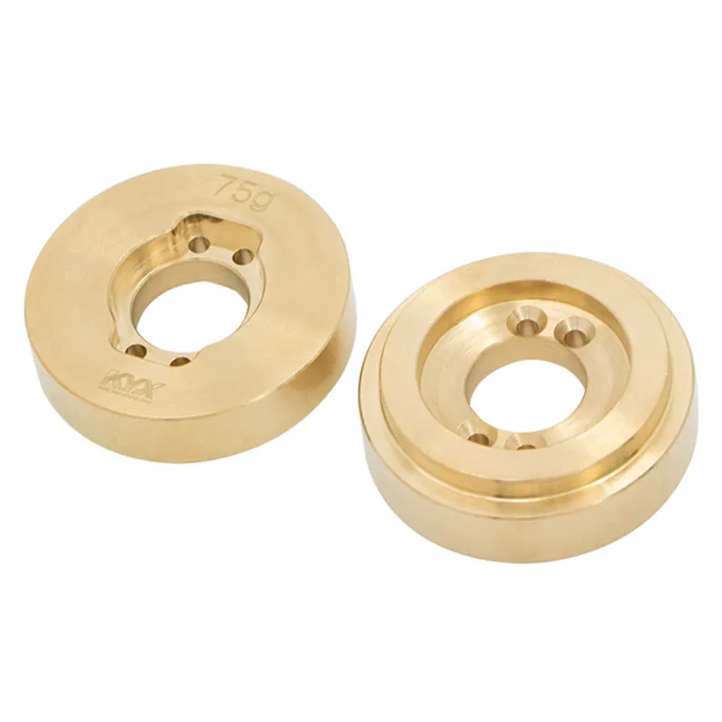 KYX Racing Brass Heavy Weight Rear Axle Weight Block Counter Weight for 1/10 Rc Crawler Car Axial SCX10 II 90046 75g/pcs