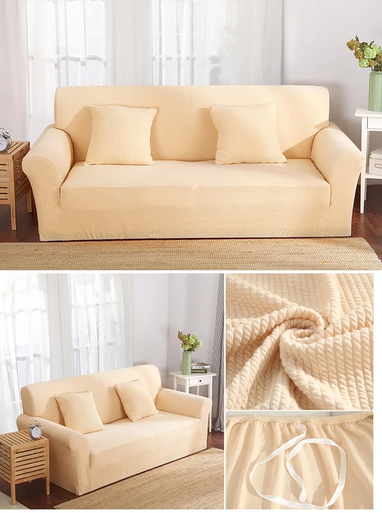 Slipcover трикотажный, на диван, крышка, утолщенная полоса, чехол для дивана, универсальный эластичный диван, подушка для гостиной, кресло, диван, украшение