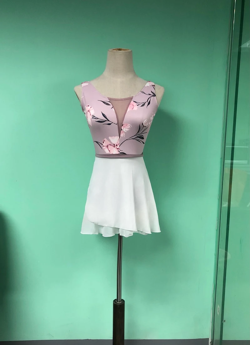 Ballet Dance Skirt New Style Pure Color Chiffon Practice Leotard Small Apron Tutu Adult High Quality Ballet Dress