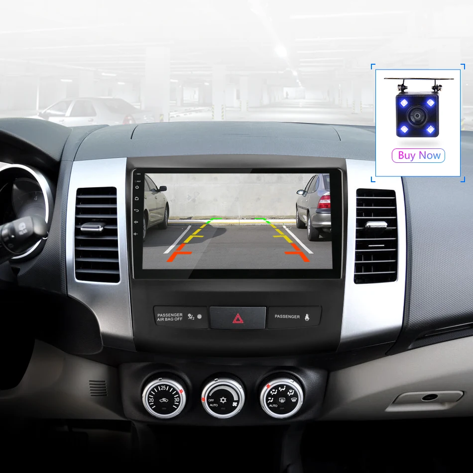 Cheap 2 Din 2G+32G Android 8.0 Car Radio for Mitsubishi Outlander Xl 2 CW0W 2005-2012 Navigation GPS Coche Players DVD Head Unit RDS 11