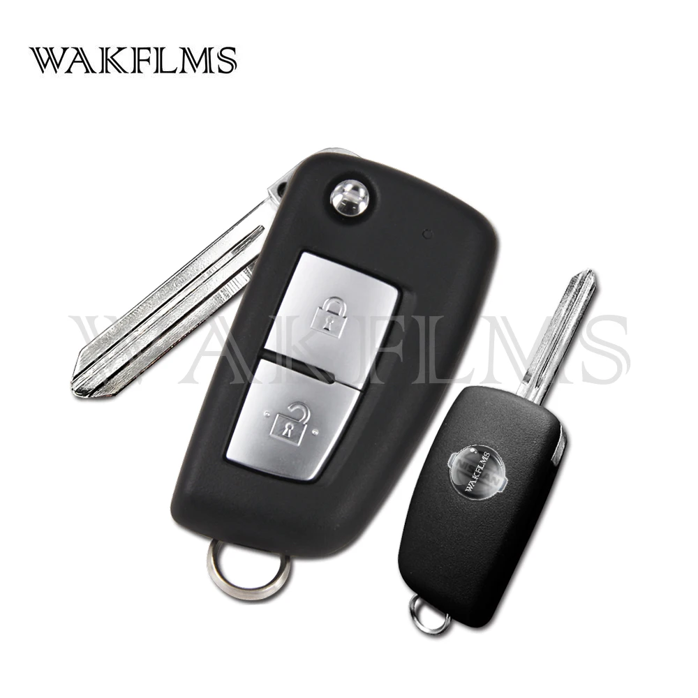 TWB1G766 Upgrade DIY Original Shell Flip Remote Key Fob PCF7961A 433MHz ID46 For 2014 2015 2016 2017 Nissan Micra Note