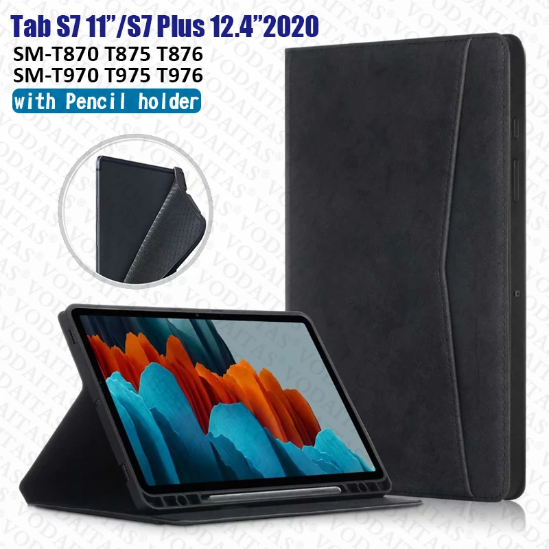 Case For Samsung Galaxy Tab S7 Plus Smart Tablet Cover With