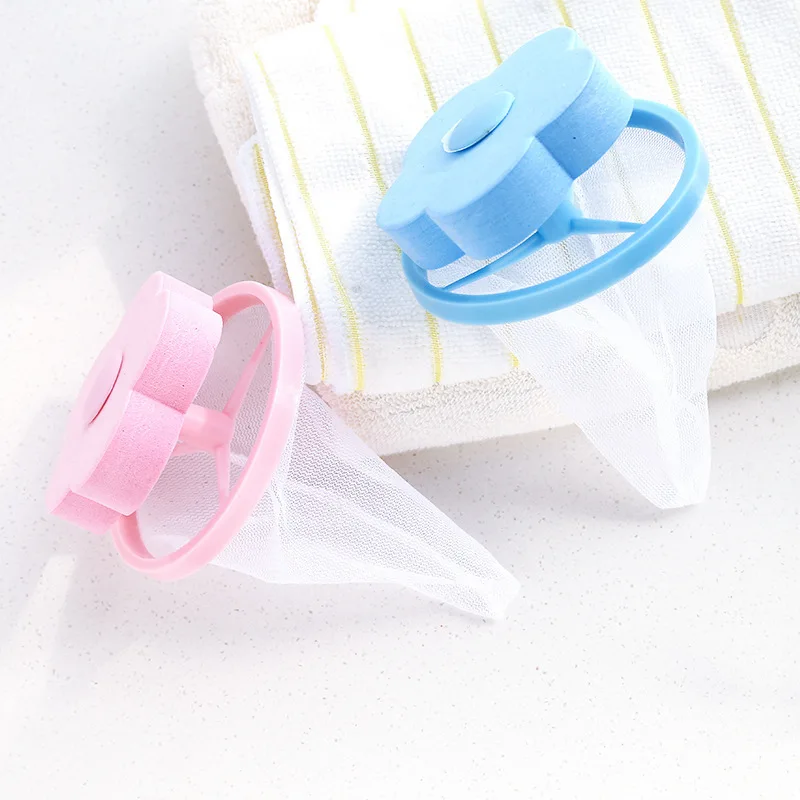 

Plum-Shaped Washing Machine Only Floating Hair Remover Creative Home Cleaning Filter Mesh Bag Filter Hair Maker