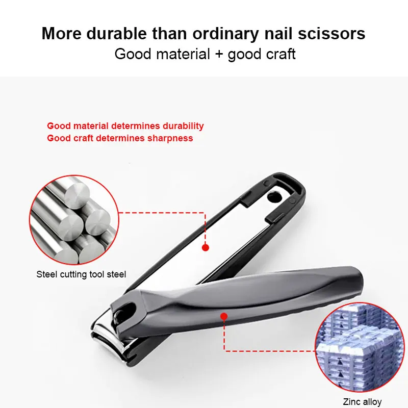 Creative Stainless Steel Nail Clippers Diagonal Anti-Splash Waterproof Professional Nail Trimmer 1PC nail clipper set nail clipper nail scissors set nail clippers manicure nail clipper set nail clippers kit