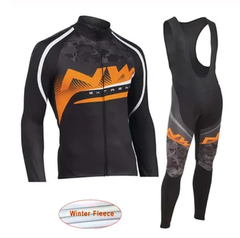 

NW Pro Team Men Winter Thermal Fleece cycling jersey set Warm Clothes ropa ciclismo MTB bicycle sport cycling clothing 12