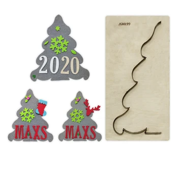 

Xmas Tree cutting dies 2019 new wooden dies Suitable for common die cutting machines