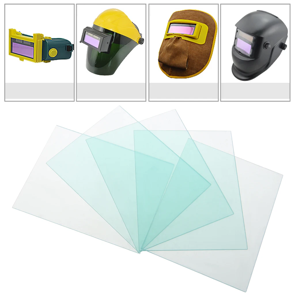 5 Pcs 115x90mm Protective Plastic Plate Auto Dimming Solder Mask Solder Filter Soldering Helmet