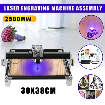 

2500MW A3 30X38CM DIY Mini Laser Engraver CNC DIY Logo Mark Printer Cutter Wood Router Carving Engraving Machine New