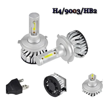 

2x LED Car Headlight led H4/9003/HB2 For Toyota RAV4 2005 COB 6500K 3000LM Hi/Low Beam Bulbs