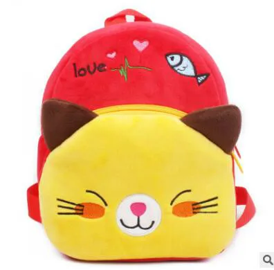 Min Cute Schoolbag Children School Bags for Girls Boys Backpack Cartoon Kids Plush Min Cute Schoolbag Mickey Plush Backpack Birthday Gifts - Цвет: Min Cute Schoolbag