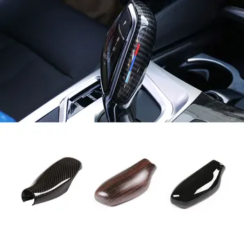 

For BMW 5 6 7 Series G30 G32 G11 G12 X3 G01 X4 G02 Carbon Style Gear Head Shift-Knob Cover Gear Shift Handbrake Grip Case Shell