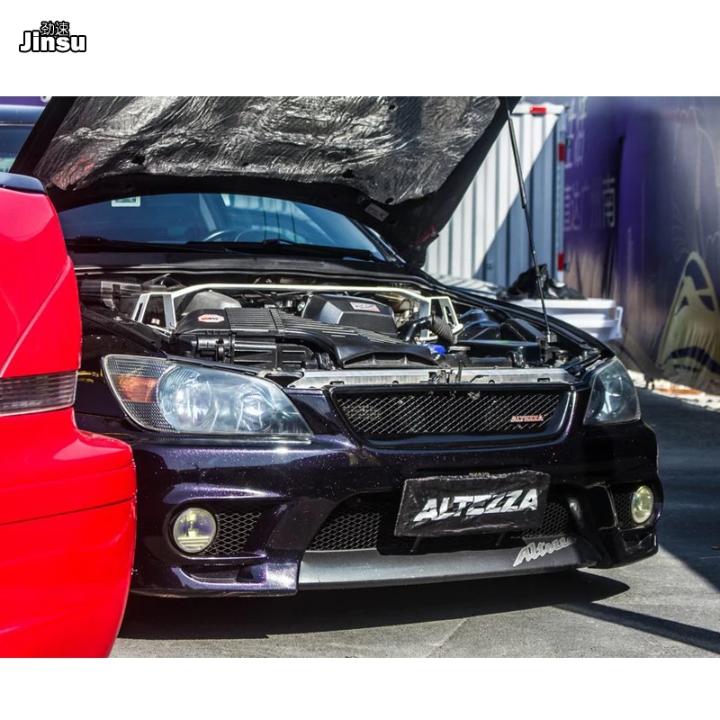 Без логотипа стекловолокно передний бампер решетка для Lexus IS200 IS300 для Toyota altezza AS200 AS300 RS200 FRP матовый черный грунт гриль