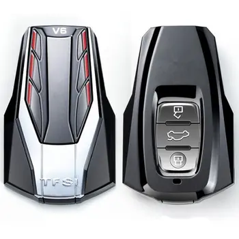 

ABS Auto Car Styling Soft Key Case For Audi A1 A3 A4 A5 Q7 A6 C5 C6 Car Holder Shell Remote Cover Car-Styling