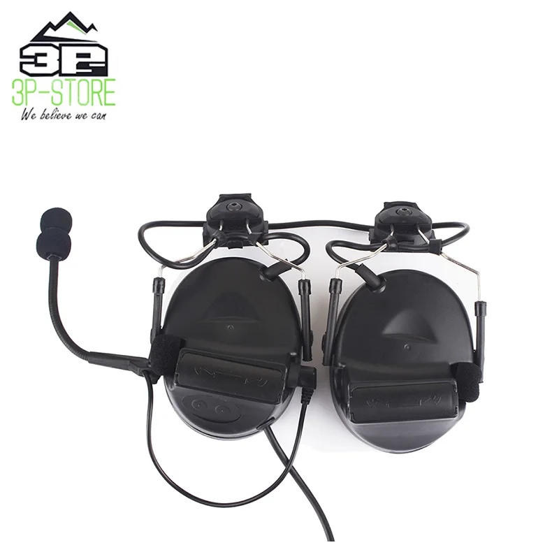 WADSN Airsoft Comtac II авиационная гарнитура с рельсовым адаптером для OPS Быстрый Шлем Softair Tactical Comtac2 наушники WZ031