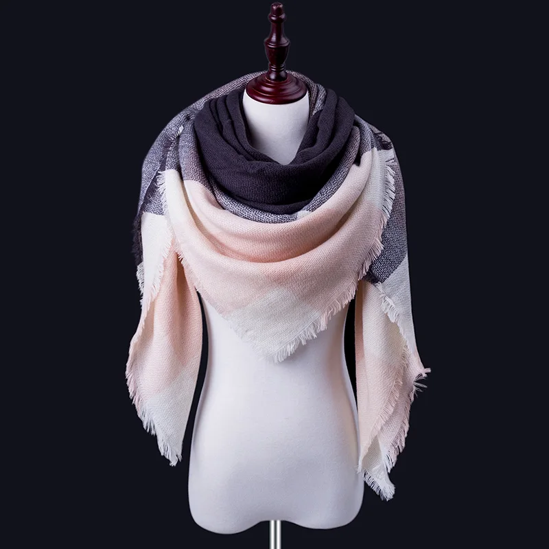 Женский зимний шарф для женщин кашемировый шарф и шаль женское одеяло тёплый шарф-шаль поддержка опт и розница - Цвет: B35