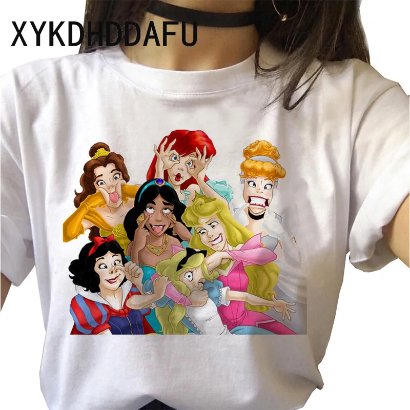 Vogue Princess T Shirt Women 90s Harajuku Funny Cute Tshirt Cartonn Ulzzang Vintage T-shirt Female Fashion Top Tees Clothes