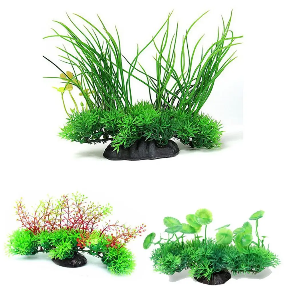 Artificial Underwater Plants Aquarium Fish Tank Decoration Green Water Grass Viewing Decorations Aquarium Fish Tank Accessories