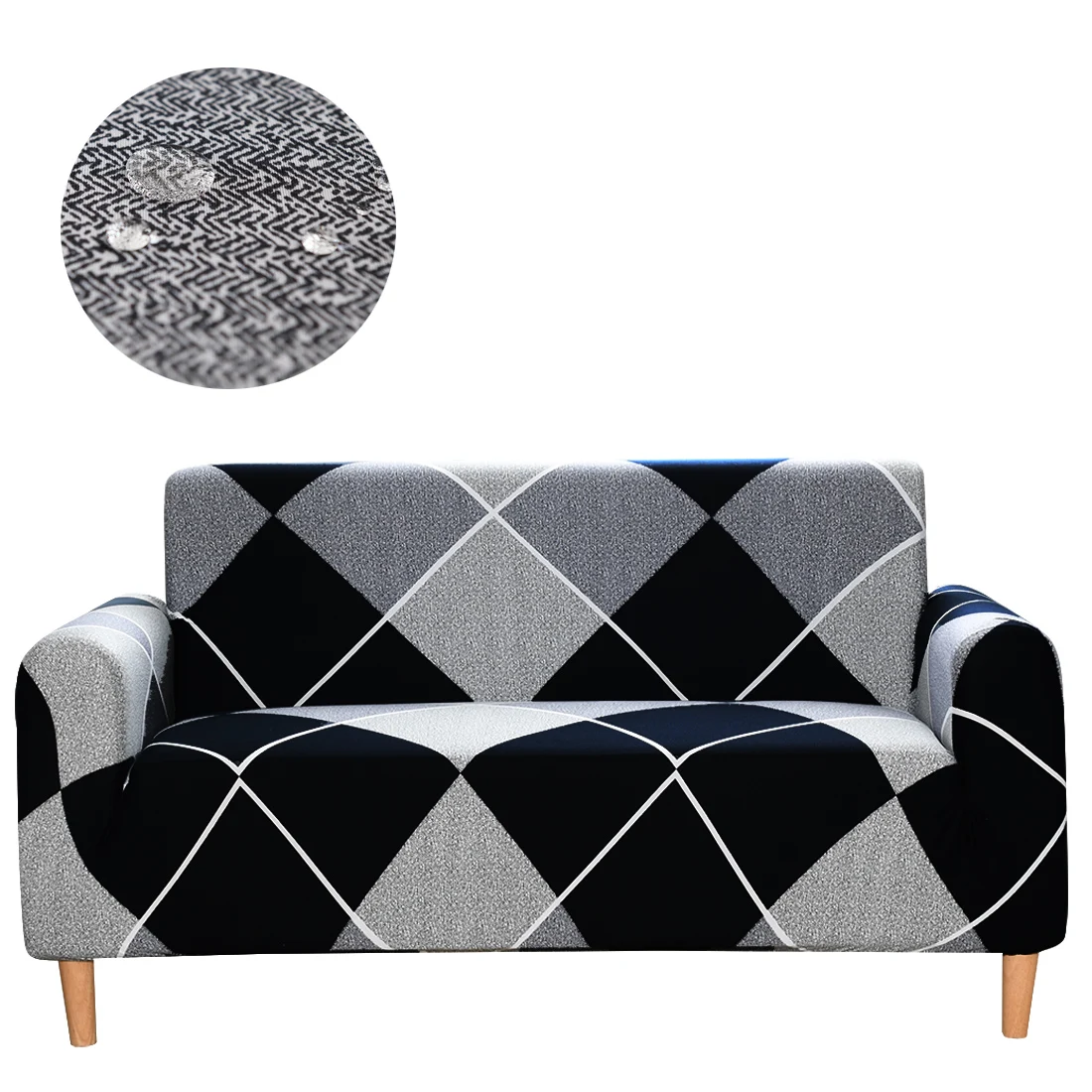 1-4 Seater Waterproof Printing All-inclusive Sofa Cover Elastic Stretch Couch Cover Slipcover Protector Home Decor