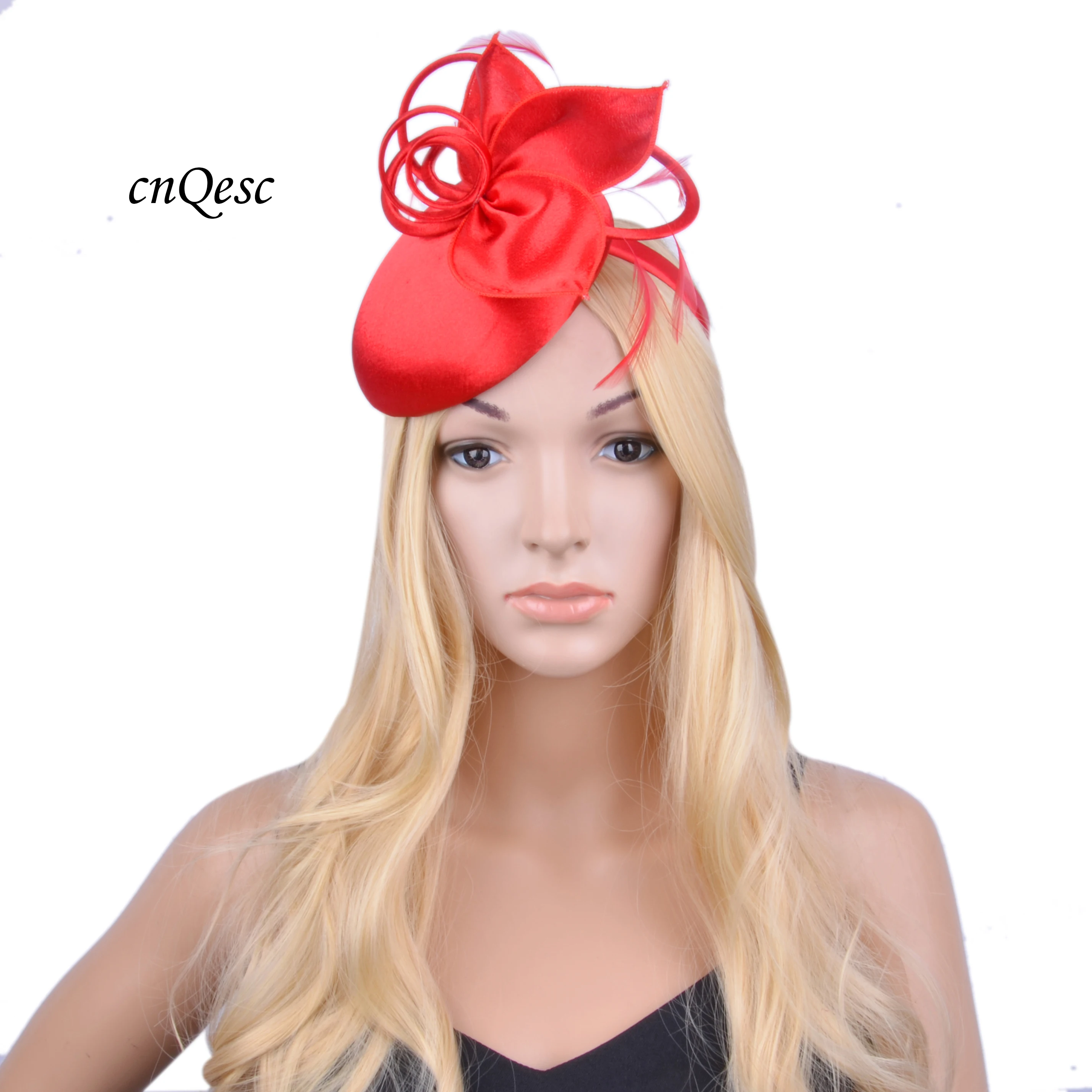 Red Small Satin Fascinator. Fascinators AliExpress