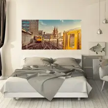 TWISTER. CK Ретро городской трамвай прикроватная наклейка украшение дома Настенная Наклейка Фреска