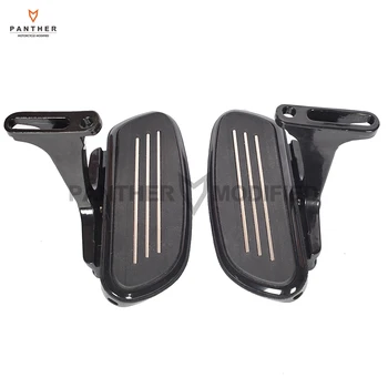 

Black Motorcycle Streamliner Floorboard Foot Pegs Footrest Supports Case for Harley Touring FLHX FLHR FLTR 1993-2017