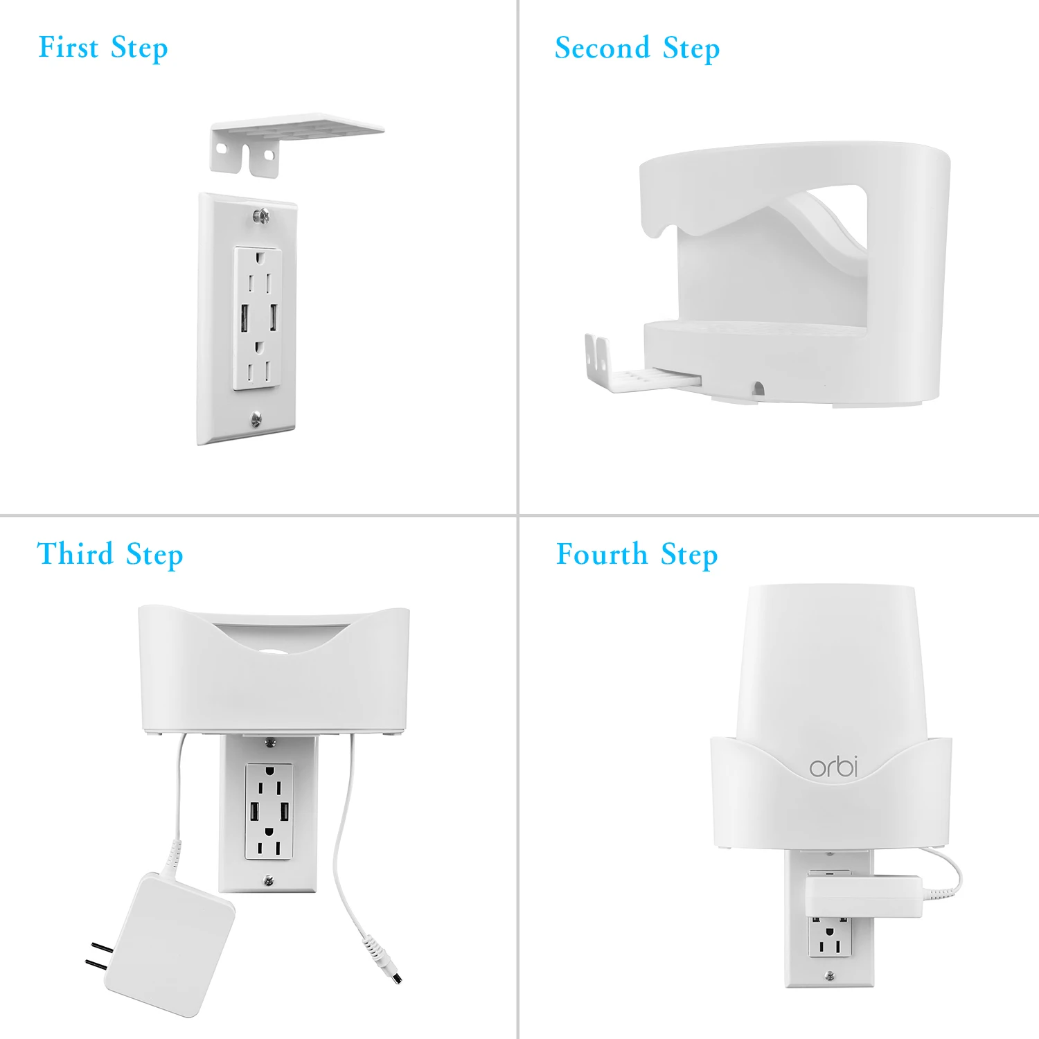 Настенное крепление для NETGEAR ORBI AC2200(RBK23) полностью домашняя сеточная WiFi система, крепкий кронштейн держатель настенный держатель