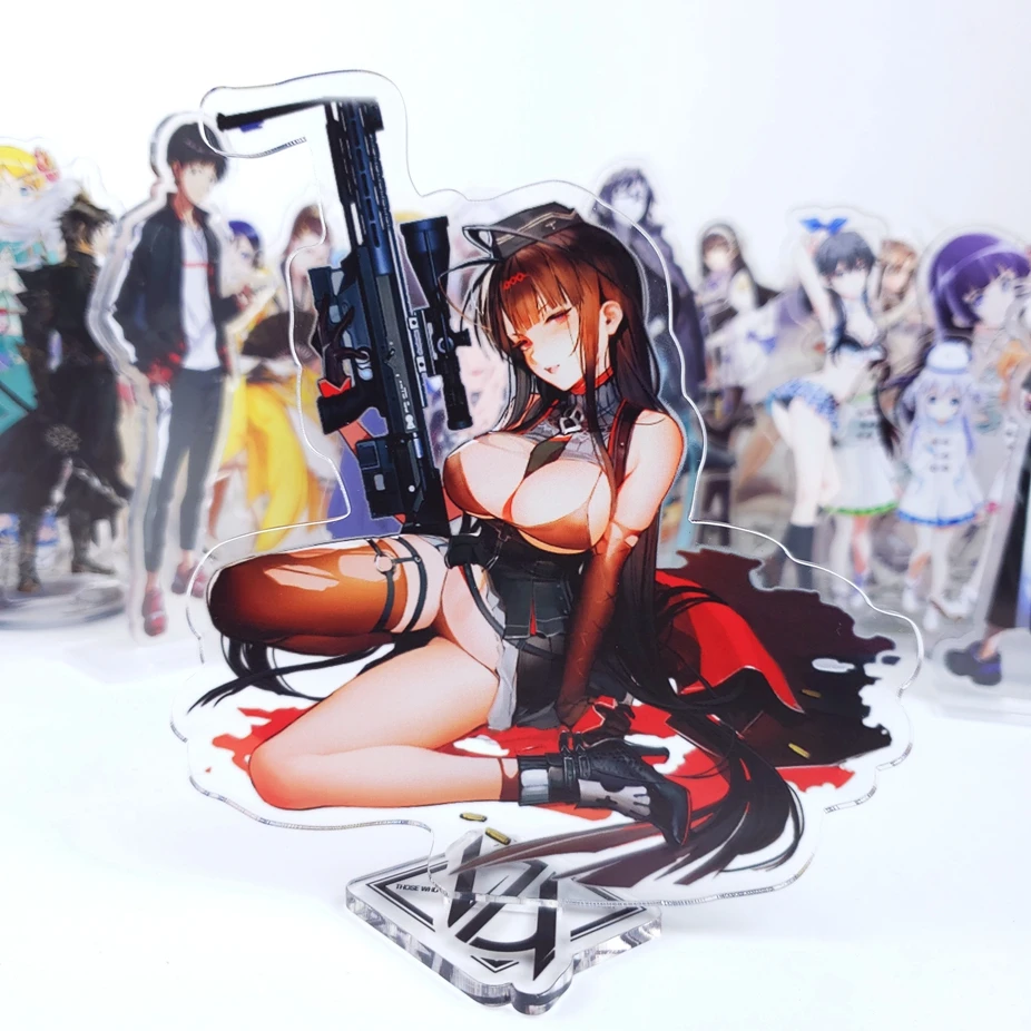 08 Стенд фигурка Аниме игры девушки фронтлин M4A1/M16A1/AR15/SOP2/RO635 UMP45 Косплей двойная акриловая сторона модель пластины стол Декор подарок - Цвет: 08