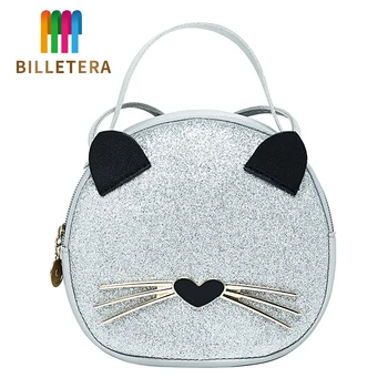 

BILLETERA 2020 New Korean Leopard Kitten Small Bag Hand-Held Small Round Bag Women's Messenger Single Shoulder Bag Phone Bags
