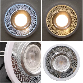 

Natural Light/ Warm Light Crystal Downlight With LED Bulbs Support gu 10 spot Recessed Lamp For Kitchen Indoor Decor