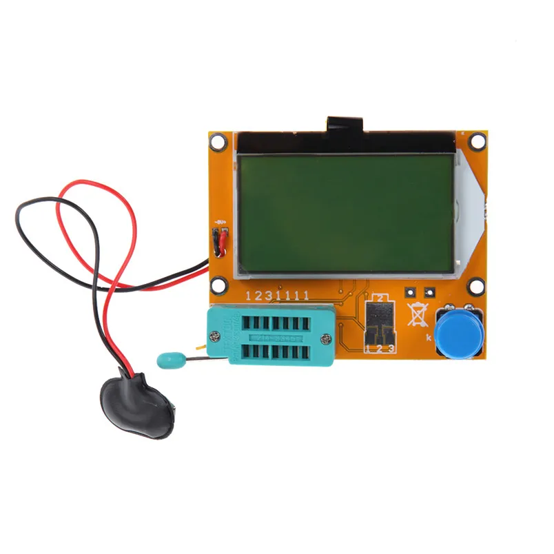 LCD Multimeter LCR-T4 ESR Meter mega328 Transistor Tester for DIY Electronic Kit with Acrylic Case